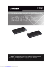 Blackbox VX-1001-TX User Manual