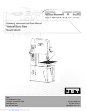 Elite EVBS-26 Operating Instructions And Parts Manual