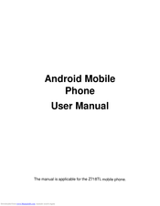 Zte Z718TL User Manual