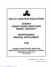 SOLOY AVIATION SOLUTIONS CESSNA U206G Maintenance Manual Supplement