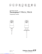 Endress+Hauser Thermophant T TTR 31 Operating Manual