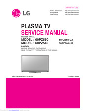 LG 50PZ540-UB Service Manual