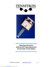 TENSITRON CWT-150 Operating Instructions Manual