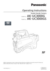 Panasonic AK-UC3000G Operating Instructions Manual