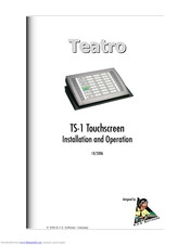 TEATRO TS-1 Installation And Operation Manual