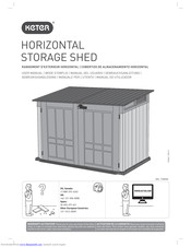 KETER HORIZONTAL STORAGE SHED User Manual