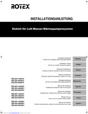 Rotex RDLQ011AA6V3 Installation Manual