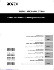 Rotex RDLQ011AA6W1 Installation Manual