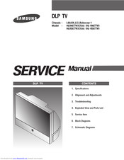 Samsung HLR5677WX/XAA Service Manual