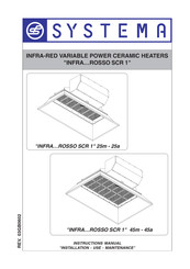 SYSTEMA INFRA...ROSSO SCR 1 25A Instruction Manual