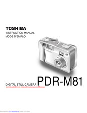 Toshiba PDR-M81 Instruction Manual