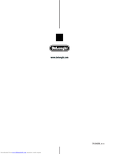 DèLonghi CTO2003 Series Instructions For Use Manual