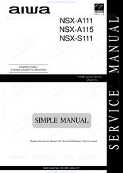 Aiwa NSX-A111 Service Manual