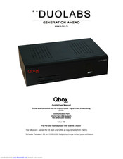 Duolabs Qbox One Quick User Manual