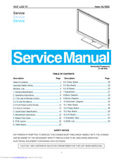 Haier HL19D2 Service Manual