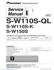 Pioneer S-W110S-QL Service Manual