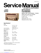 Mitsubishi CQ-EB6260L Service Manual