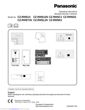 Panasonic CZ-RWSU3 Operating Instructions Manual