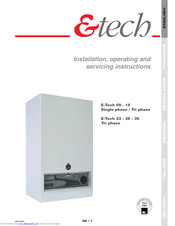 E-Tech 9 Installation, Operating And Servicing Instructions