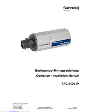 Funkwerk FAC 9400 IP Operation And Installation Manual