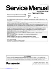 Panasonic DMP-BD30EE Service Manual