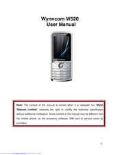 Wynncom w520 User Manual