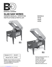 Barranca Diamond Hp24 Owner's Manual Operating Instruction & Parts List