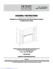 Home Decorators WSFP42HD-11 Assembly Instructions Manual