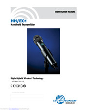 Lectrosonics HH/E01 Instruction Manual