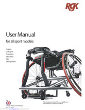 RGK ELITE SIGNATURE User Manual