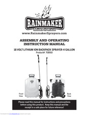 RainMaker 708910 Assembly And Operating Instructions Manual