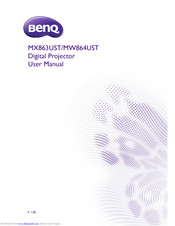 BenQ MX863UST User Manual