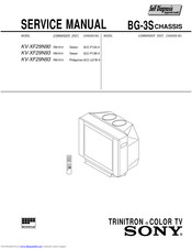 Sony TRINITRON KV-XF29N93 Service Manual