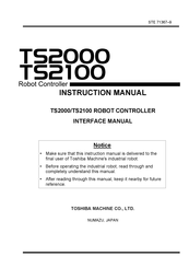 Toshiba TS2000 Instruction Manual