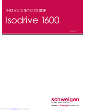 Schweigen Isodrive 1600 Installation Manual
