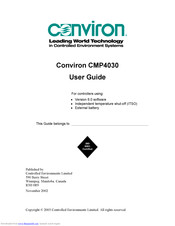 Conviron CMP4030 User Manual