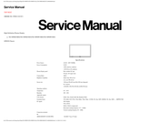Panasonic TH-50PHD30EX Service Manual