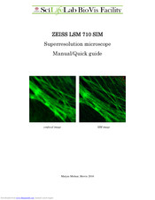 Zeiss LSM 710 SIM Manual/Quick Manual