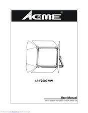 ACME LP-F2000 VW User Manual