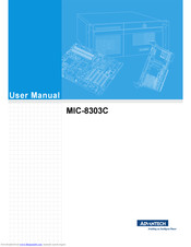 Advantech MIC-8303C User Manual