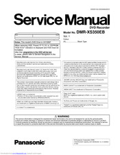 Panasonic DIGA DMR-XS350EB Service Manual