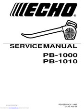 Echo PB-1000 Service Manual