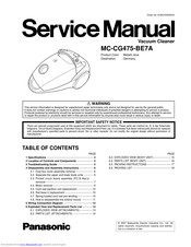 Panasonic MC-CG475-BE7A Service Manual