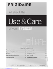 Frigidaire FFFU17M1QW Use & Care Manual