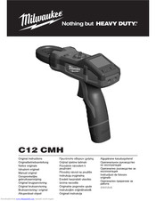 Milwaukee C12 CMH Original Instructions Manual