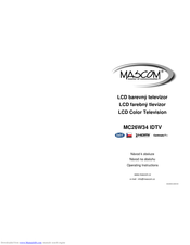 Mascom MC26W34 IDTV Operating Instructions Manual