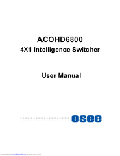 OSEE ACOHD6800 User Manual