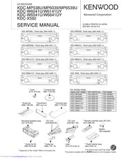 Kenwood KDC-MP6539U Service Manual