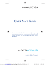 Alcatel OneTouch 5035A Quick Start Manual