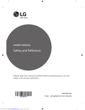 LG MFL68062722 Owner's Manual